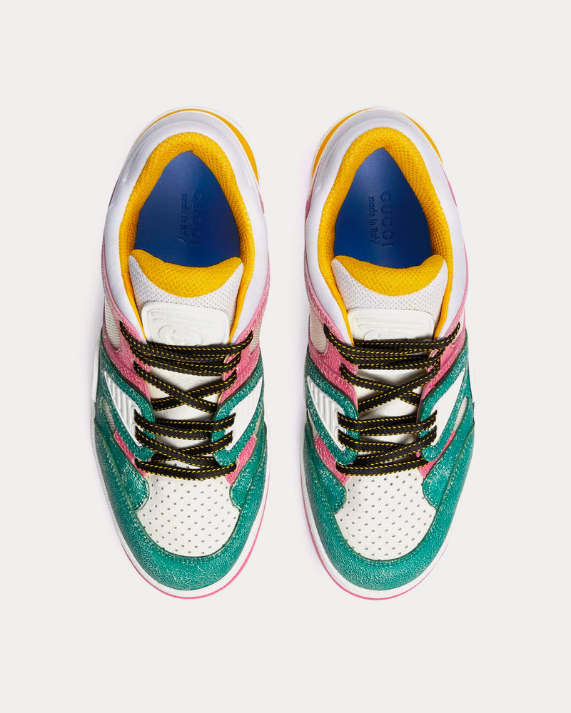 〔トドラー〕GUCCI バスケットスニーカー マルチカラー Gucci Women's Basket Leather Multicolour Low Top Sneakers