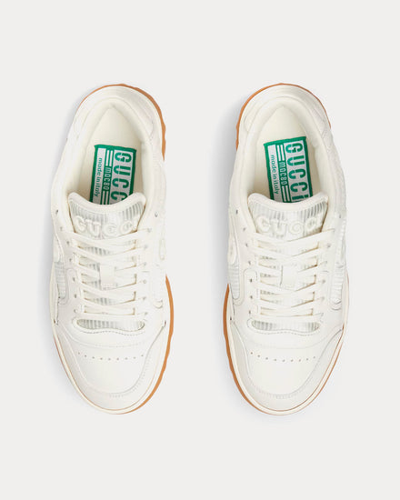 Gucci MAC80 Leather Off White Low Top Sneakers - 2