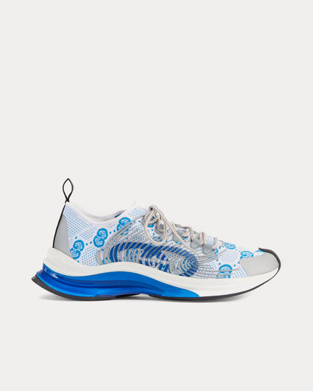 Gucci Run Blue / White Fabric Low Top Sneakers - 1