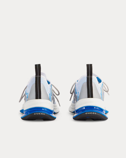 Gucci Run Blue / White Fabric Low Top Sneakers - 4
