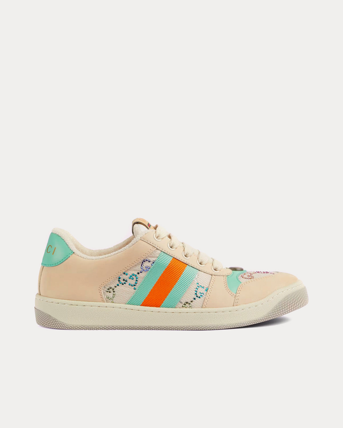 Gucci screener sneaker with crystals clearance
