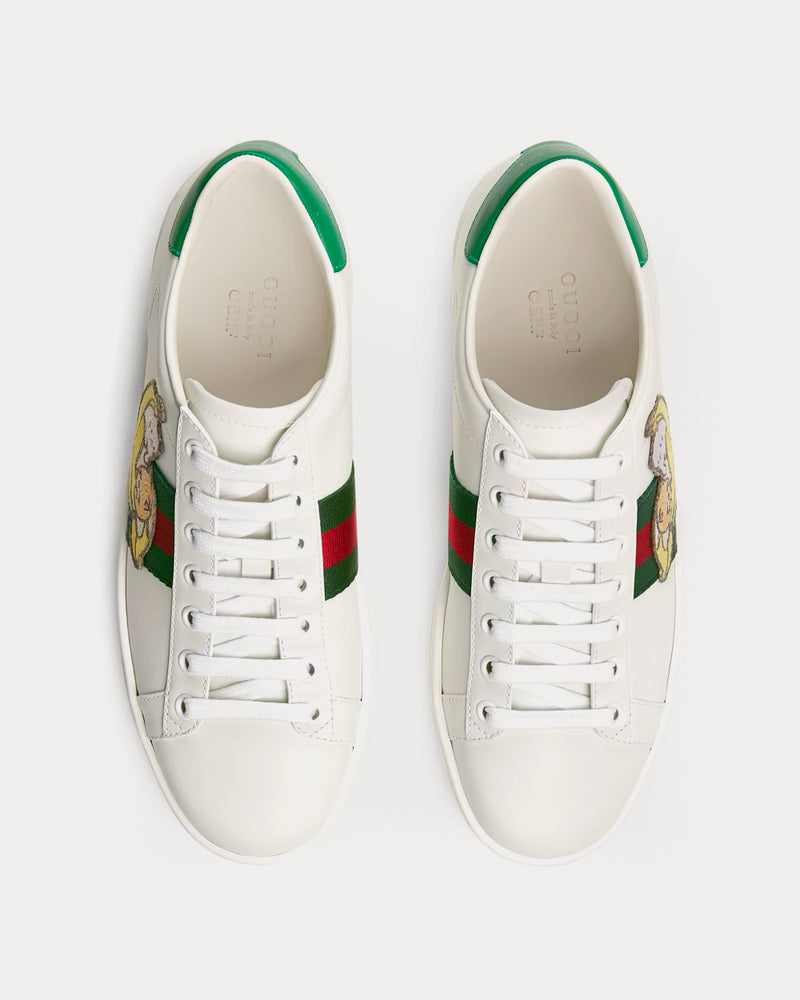 Gucci Bananya Ace White Low Top Sneakers - 2