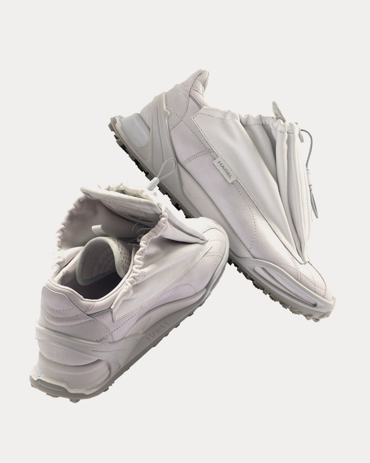 Studio Hagel - Shroud Ice White Low Top Sneakers