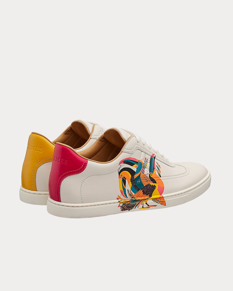 Hermès Quicker Multicolore Rose Sorbet Low Top Sneakers - 3