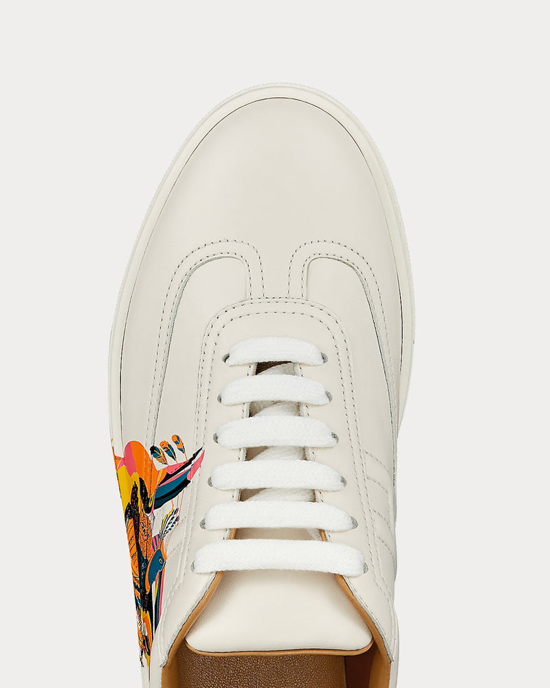 Hermès Quicker Multicolore Rose Sorbet Low Top Sneakers - 4