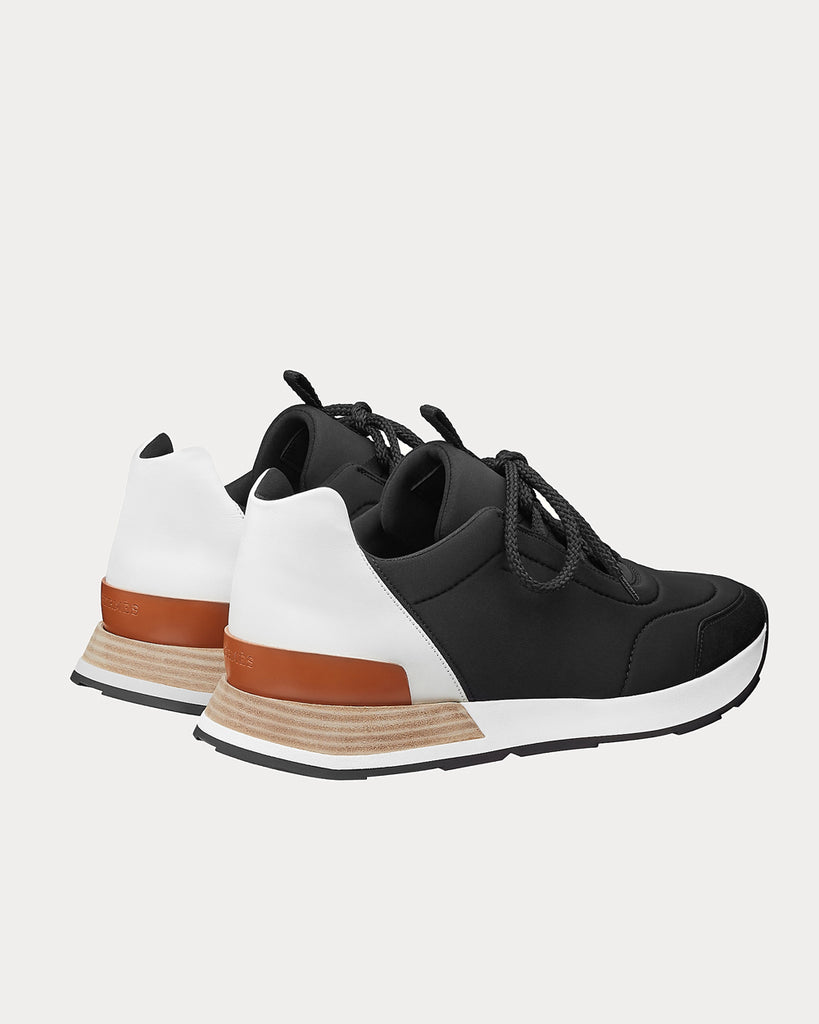 Herm s Buster Noir Blanc Low Top Sneakers Sneak in Peace
