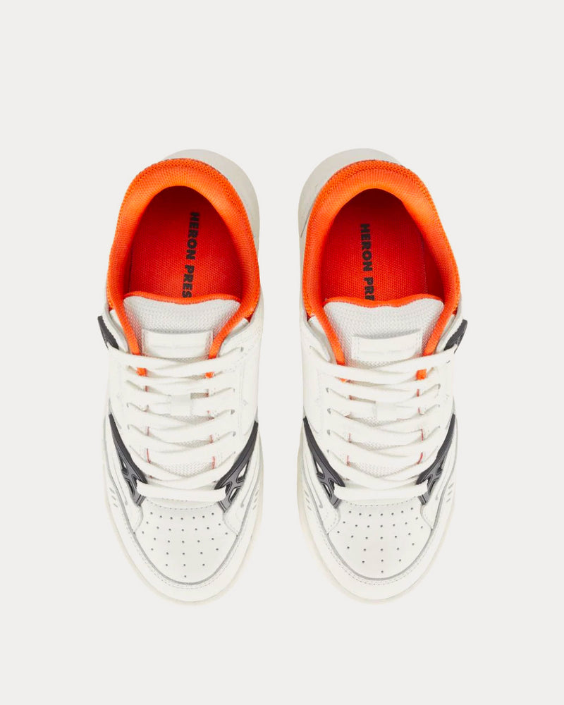Heron Preston Low Key White / Orange Low Top Sneakers - 2