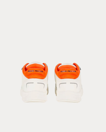 Heron Preston Low Key White / Orange Low Top Sneakers - 4