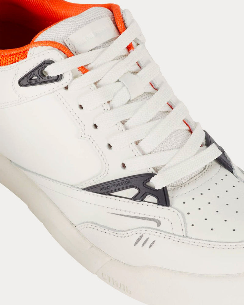 Heron Preston Low Key White / Orange Low Top Sneakers - 5