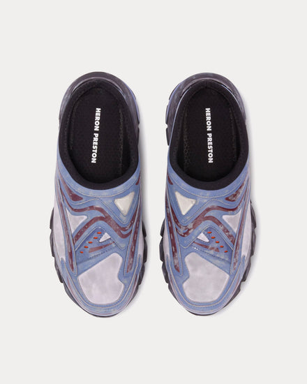Heron Preston Block Stepper Mule Purple Slip Ons - 2