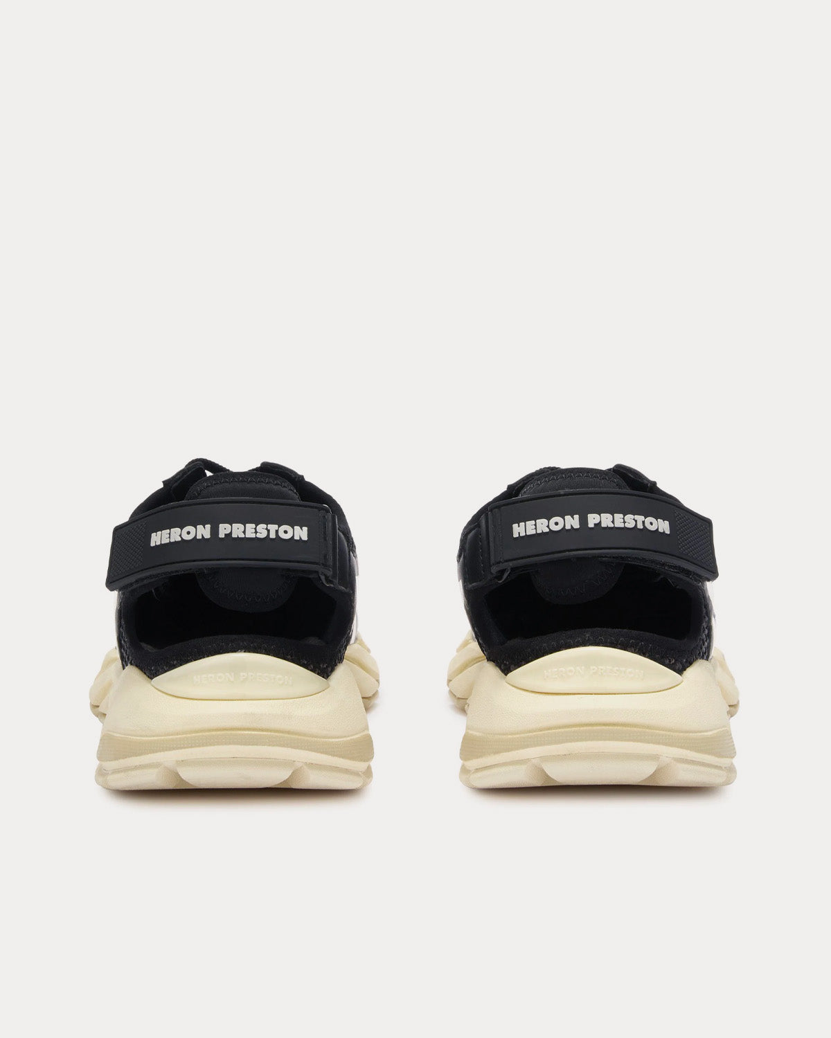 Heron Preston - Block Stepper Sandal Leather & Mesh Black / White Low Top Sneakers