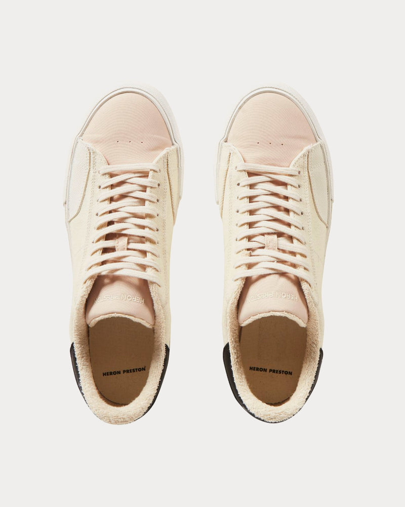 Heron Preston Vulcanized Cream / White Low Top Sneakers - 2