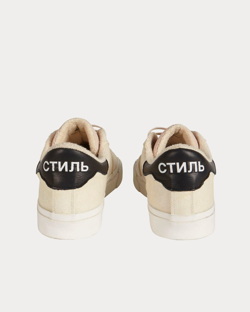 Heron Preston Vulcanized Cream / White Low Top Sneakers - 4