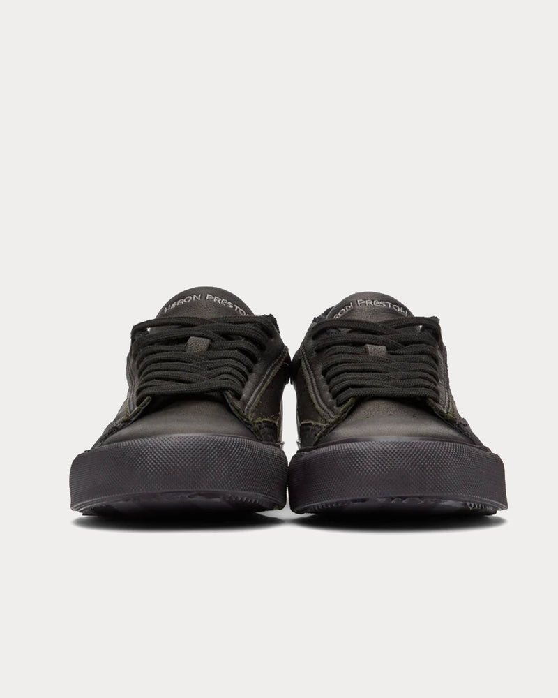 Heron Preston Vulcanized Black Low Top Sneakers - 2