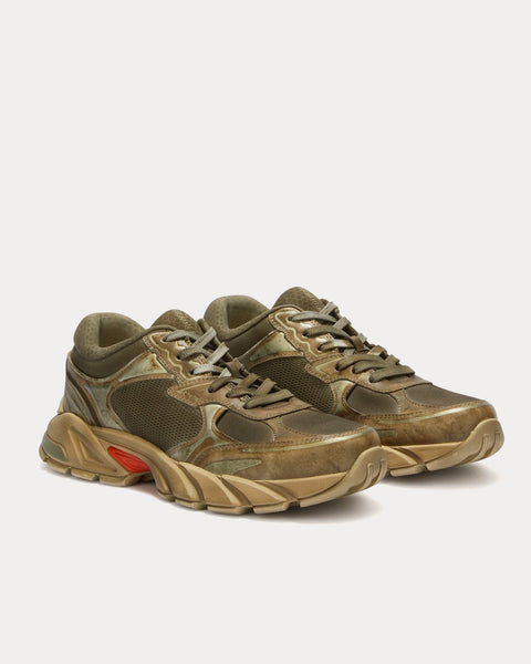 Block Stepper Green / Grey Low Top Sneakers