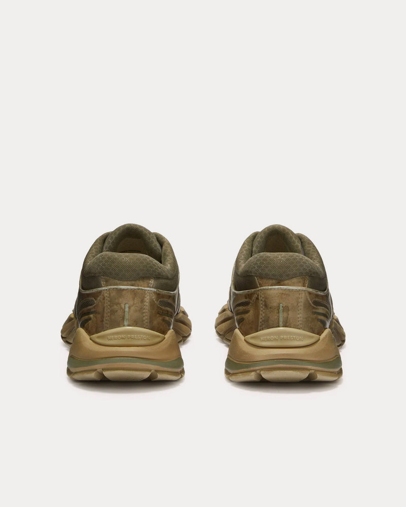 Heron Preston Block Stepper Green / Grey Low Top Sneakers - 4
