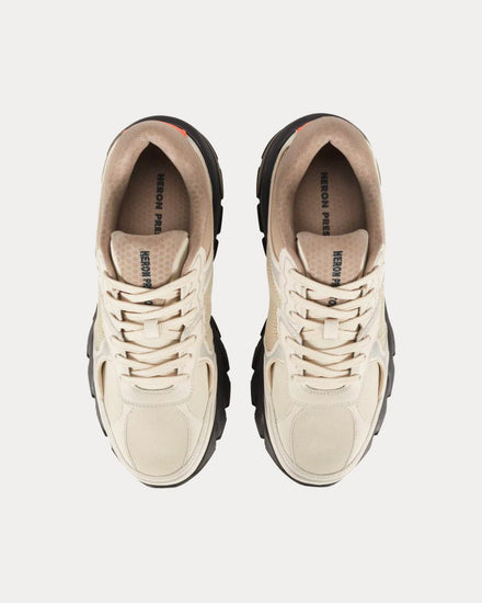 Heron Preston Block Stepper White / Orange Low Top Sneakers - 2