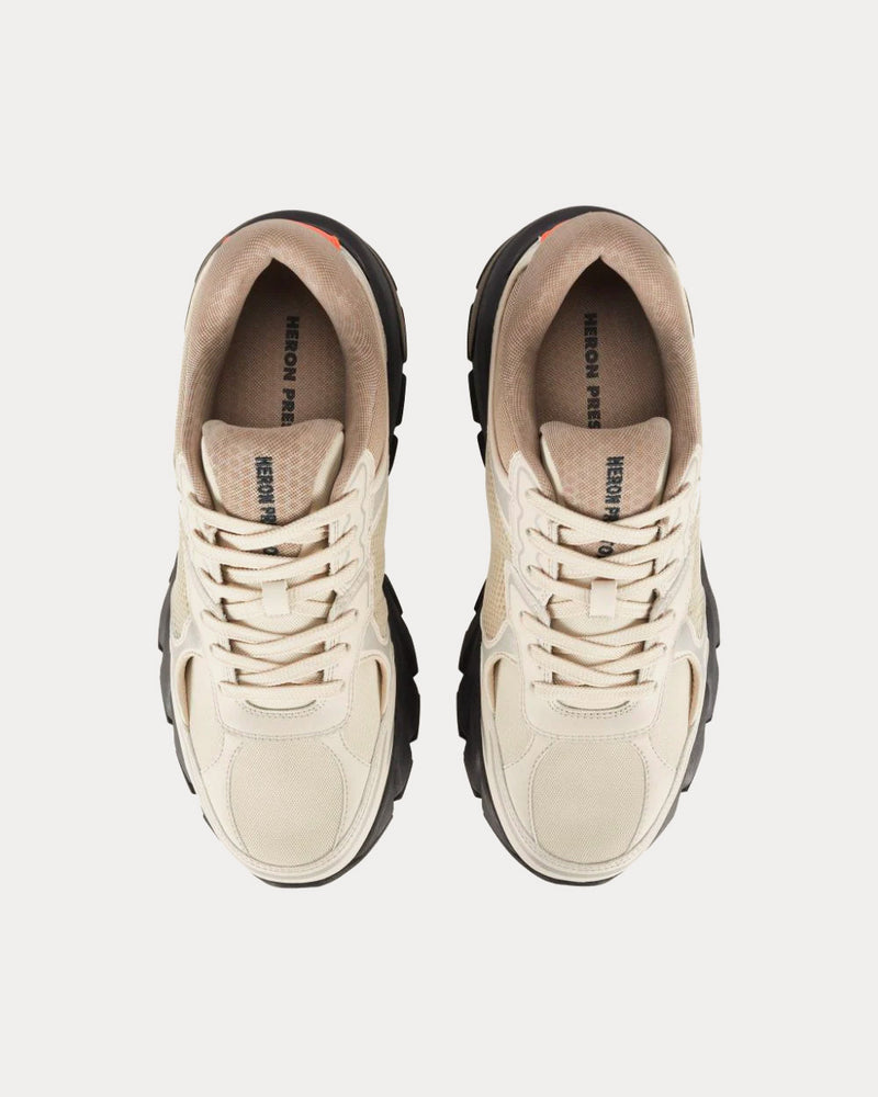Heron Preston Block Stepper White / Orange Low Top Sneakers - 2