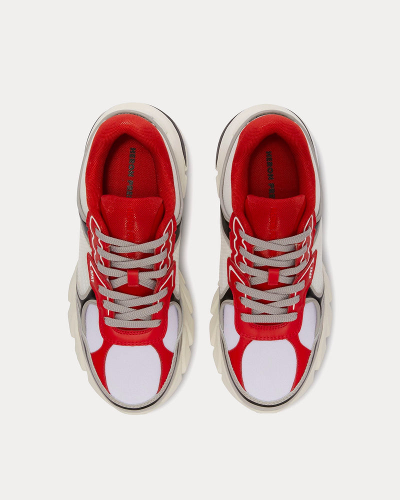 Heron Preston Block Stepper White / Red Low Top Sneakers - 2