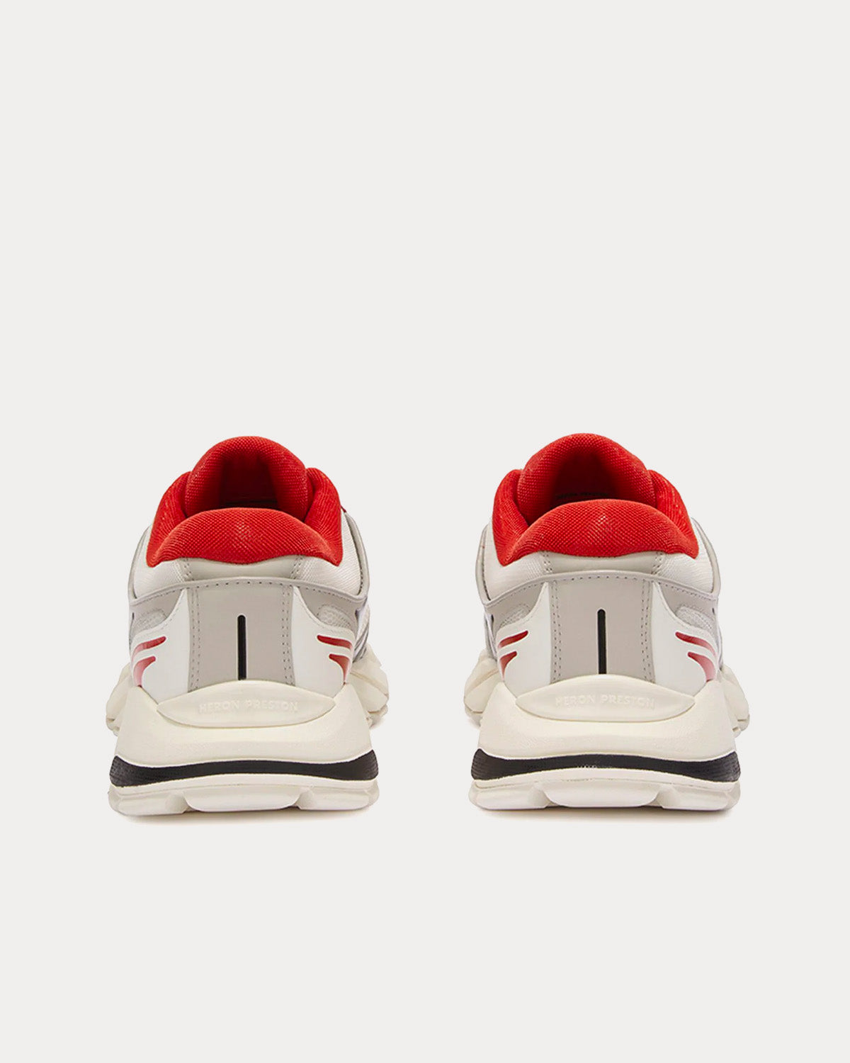 Heron Preston - Block Stepper White / Red Low Top Sneakers
