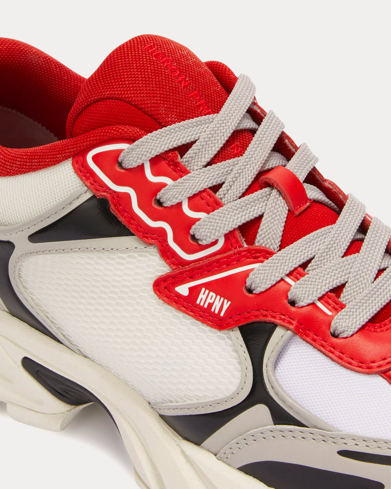 Heron Preston Block Stepper White / Red Low Top Sneakers - 5