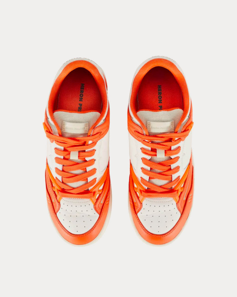Heron Preston Low Key Orange / White Low Top Sneakers - 2