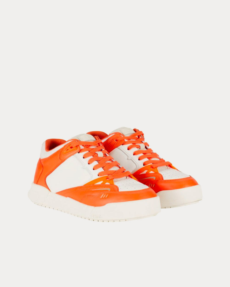 Heron Preston Low Key Orange / White Low Top Sneakers - 3