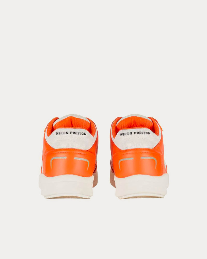 Heron Preston Low Key Orange / White Low Top Sneakers - 4