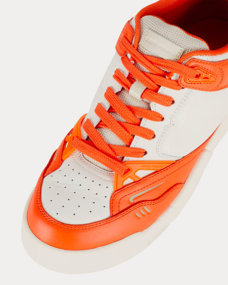 Heron Preston Low Key Orange / White Low Top Sneakers - 5