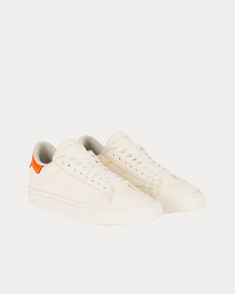 Heron Preston Vulcanized Low White / Orange Low Top Sneakers - 3