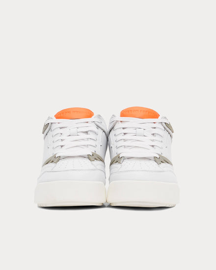 Heron Preston Panelled Buffed Leather White / Cream Low Top Sneakers - 2