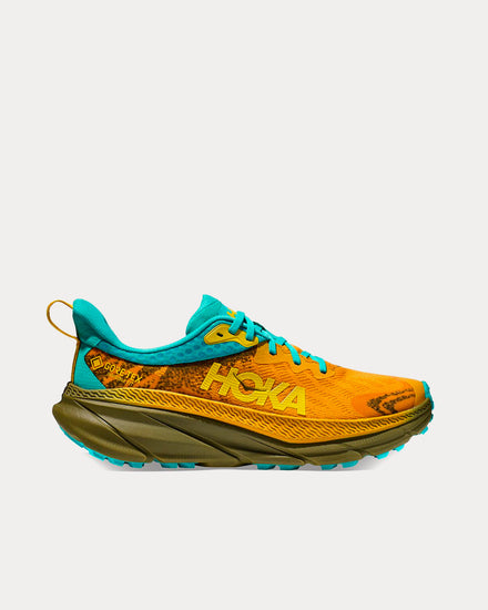 HOKA Challenger 7 GORE-TEX Golden Yellow / Avocado Running Shoes - 1
