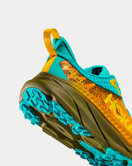HOKA Challenger 7 GORE-TEX Golden Yellow / Avocado Running Shoes - 3