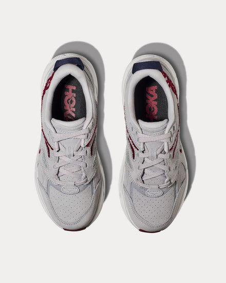 HOKA Clifton L Embroidery Lunar Rock / Cabernet Low Top Sneakers - 2