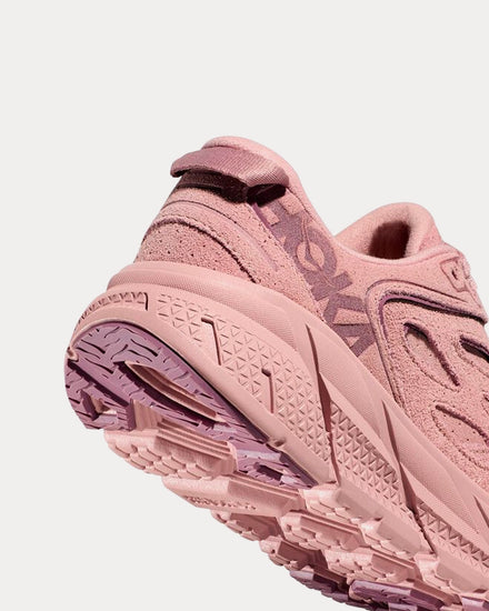 HOKA Clifton L Suede Pale Mauve Running Shoes - 3