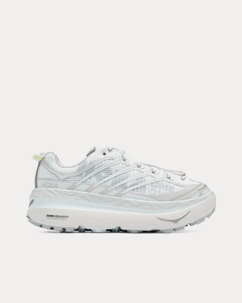 Hoka Mafate Origins White Lunar Rock Running Shoes Sneak in Peace