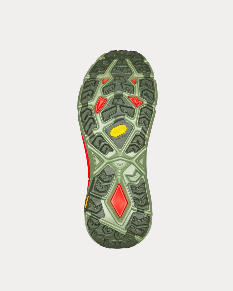 HOKA Mafate Speed 4 Thyme / Fiesta Running Shoes - 4