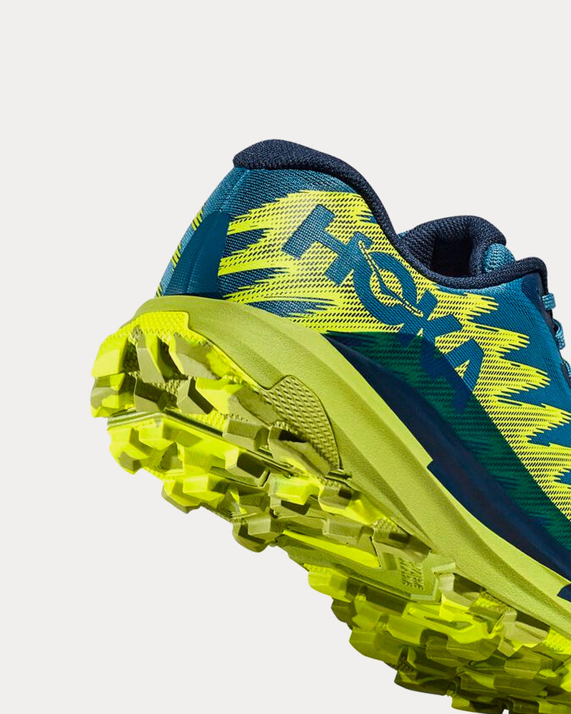 Hoka Torrent 3 Bluesteel / Dark Citron Running Shoes - 3