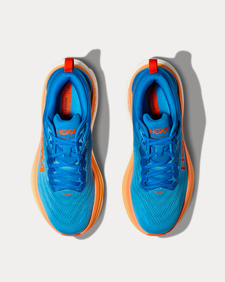 HOKA Bondi 8 Coastal Sky / Vibrant Orange Running Shoes - 2