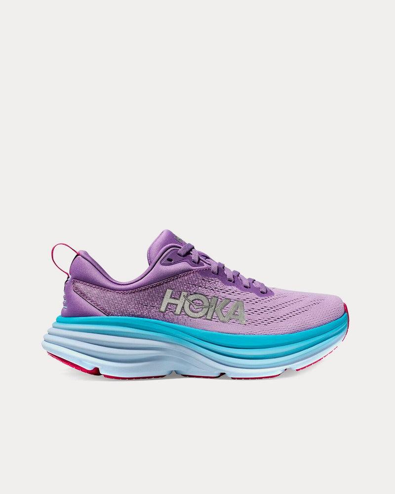 HOKA Women's Bondi 8 Chalk Violet / Pastel Lilac Running Shoes