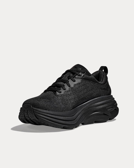 HOKA Bondi 8 Black / Black Running Shoes - 3