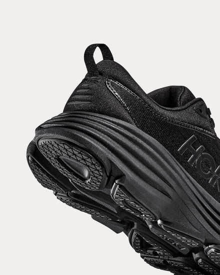 HOKA Bondi 8 Black / Black Running Shoes - 3