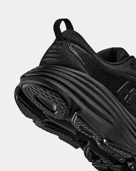 HOKA Bondi 8 Black / Black Running Shoes - 4