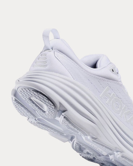 HOKA Bondi 8 White / White Running Shoes - 3