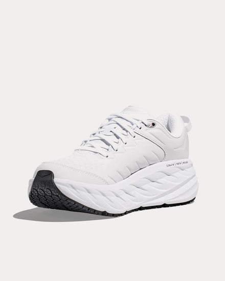 HOKA Bondi SR White / White Running Shoes - 3