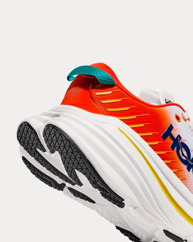 HOKA Bondi X Blanc De Blanc / Flame Running Shoes - 3