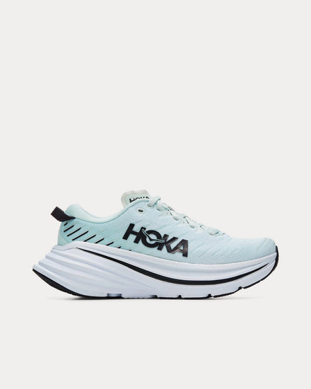 HOKA Bondi X Blanc De Blanc / Blue Fog Running Shoes - 1