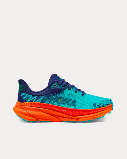 HOKA Challenger 7 Ceramic / Vibrant Orange Running Shoes - 1