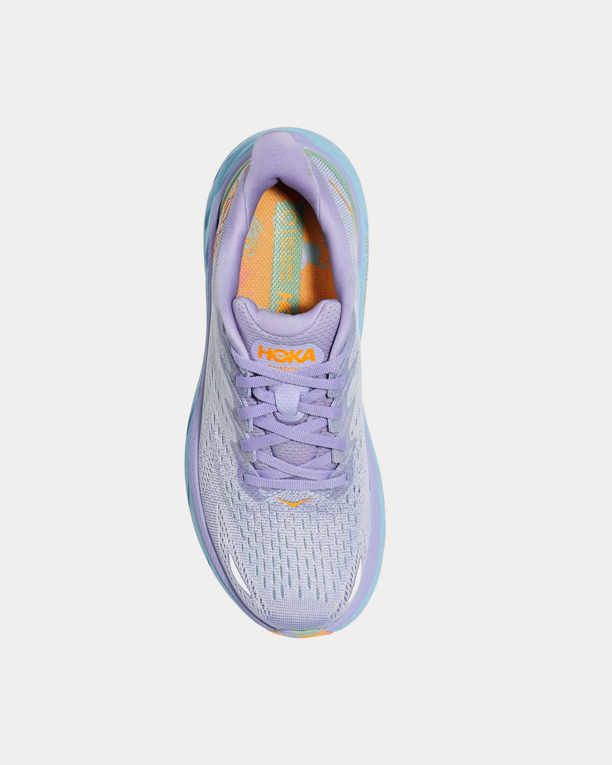Hoka Clifton 8 Baby Lavender Smoke Green Running Shoes Sneak in Peace