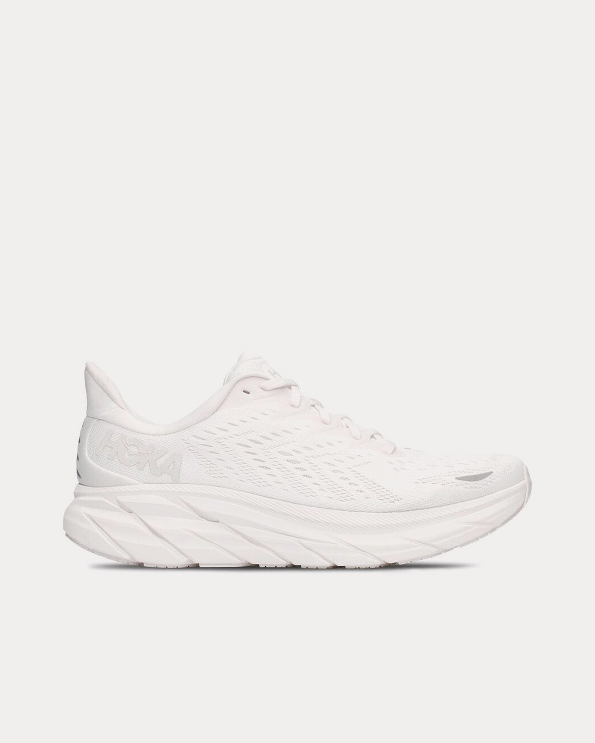 Hoka - Clifton 8 White / White Running Shoes